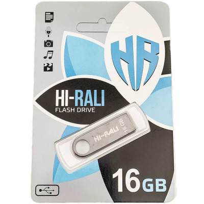 USB флеш-накопичувач Hi-Rali Shuttle 16gb чорна