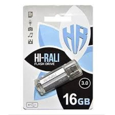 USB флеш-накопичувач Hi-Rali Rocket 16gb срібна