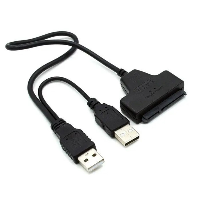 Кабель адаптер, контролер USB 2.0 to SATA TRY для HDD/SSD/DVD (підтримка 2.5" та 3.5") Кабель адаптер, контролер USB 2.0 to SATA TRY для HDD/SSD/DVD (підтримка 2.5" та 3.5")
