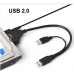 Кабель адаптер, контролер USB 2.0 to SATA TRY для HDD/SSD/DVD (підтримка 2.5" та 3.5") Кабель адаптер, контролер USB 2.0 to SATA TRY для HDD/SSD/DVD (підтримка 2.5" та 3.5")