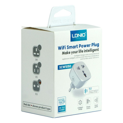 Смарт Розетка WiFI Smart Power Plug LDNIO SCW1050 (Білий)