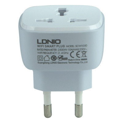 Смарт Розетка WiFI Smart Power Plug LDNIO SCW1050 (Білий)
