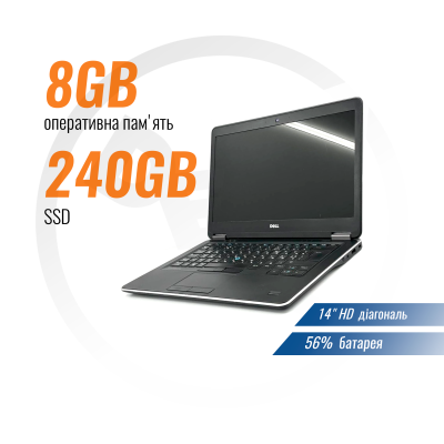 Ноутбук Dell Latitude E7440 (i5-4300U/ 8 GB/ 240 GB) б/в