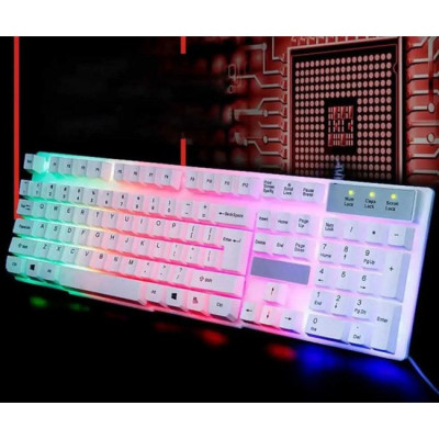 Клавіатура ігрова дротова з RGB підсвічуванням Yelandar AN-T20