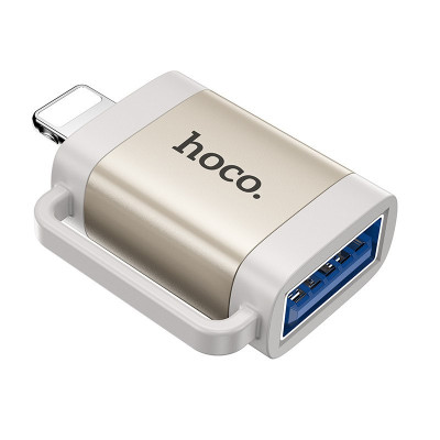 Перехідник OTG  Hoco UA31A Lightning male to USB female (Black)
