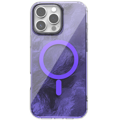 Чохол TPU Shiny Mountain (MagFit) для Apple iPhone 16e (Purple)
