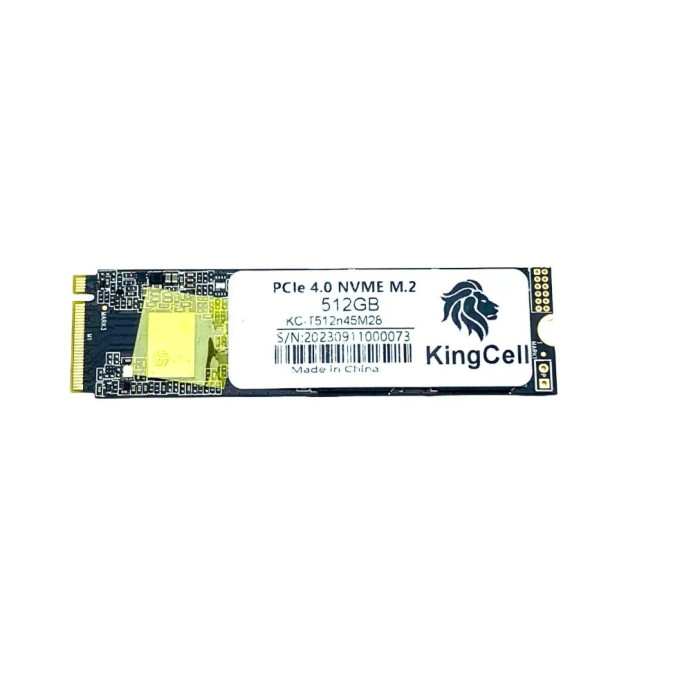Накопичувач SSD M.2 2280 NVMe (PCIe 4.0 x4) 512GB KingCell KC-T512n45M28 R5000MBs W3900MBs 