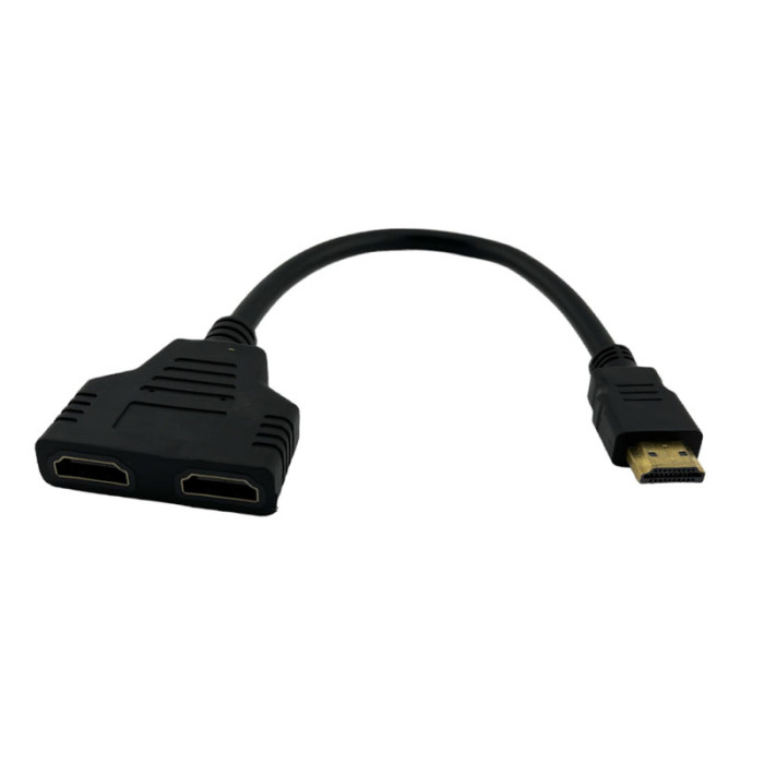 Адаптер Hdmi to 2*HDMI (сплітер) чорний 0,3м