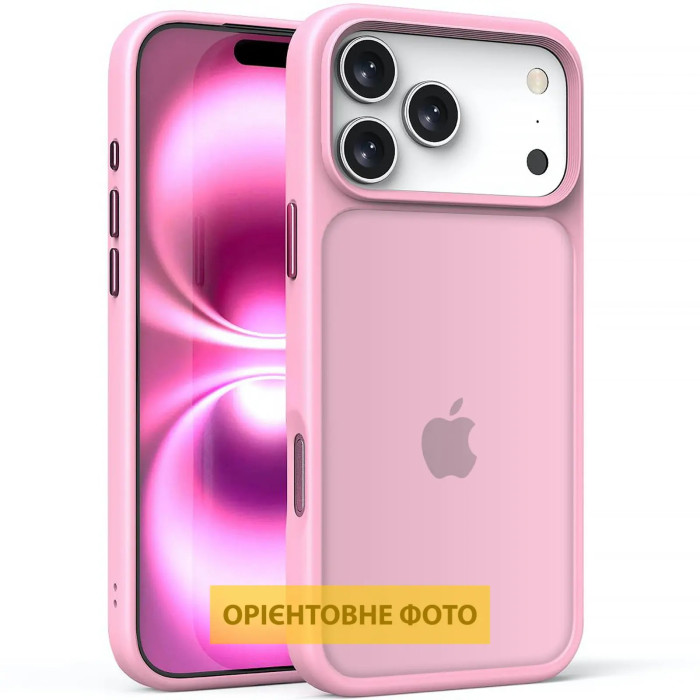 TPU чохол Metal Buttons iPhone 17 (Рожевий) TPU чохол Metal Buttons iPhone 17 (Рожевий)
