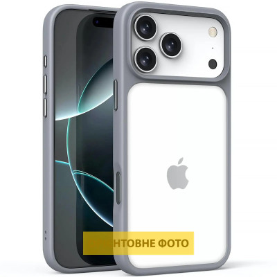 TPU чохол Metal Buttons iPhone 17  (Сірий)