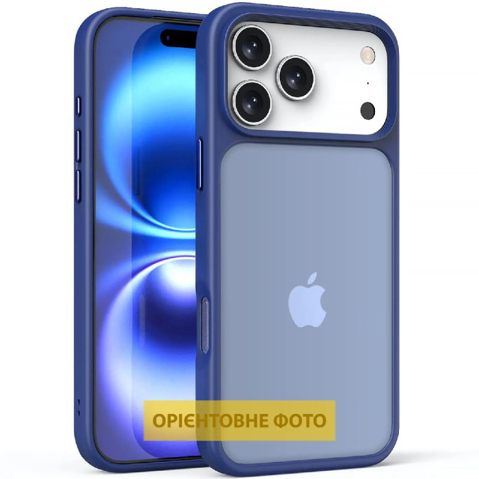 TPU чохол Metal Buttons iPhone 17 Air (Синій) TPU чохол Metal Buttons iPhone 17 Air (Синій)