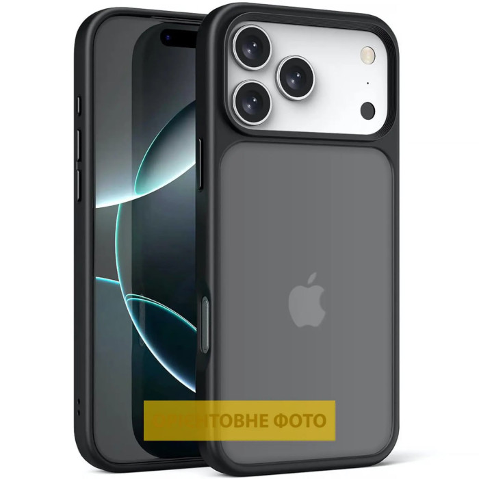 TPU чохол Metal Buttons iPhone 17 Pro (Чорний)