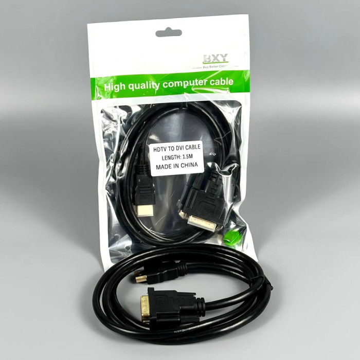 Кабель HDMI-DVI 1.4V 1.5m (Чорний)