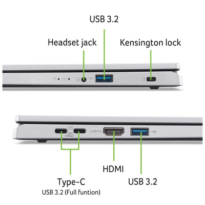 Ноутбук Acer Aspire Go AG15-21P | 15.6" | AMD Ryzen 5 7520U (2.8-4.3GHz) | 16 ГБ | 512 ГБ | AMD Radeon Graphics