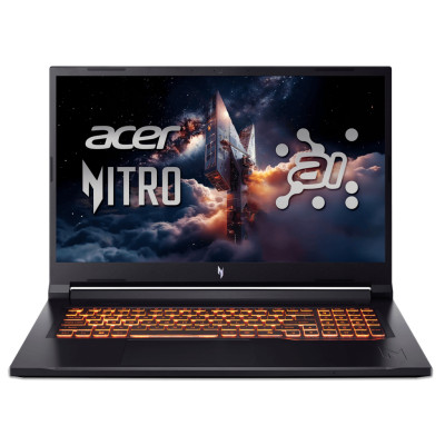 Ноутбук Acer Nitro V 17 AI ANV17-41-R7NT | 17.3" | AMD Ryzen 7 260 (3.8 - 5.1 ГГц) | 32 ГБ | 1 ТБ | NVIDIA GeForce RTX 5060