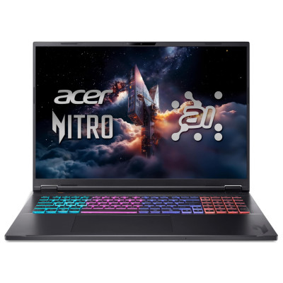 Ноутбук Acer Nitro 18 AN18-61 | 18" | AMD Ryzen Al 7 350 (2 - 5 ГГц) | 32 ГБ | 2 ТБ SSD (2 x 1 ТБ) | NVIDIA GeForce RTX 5070