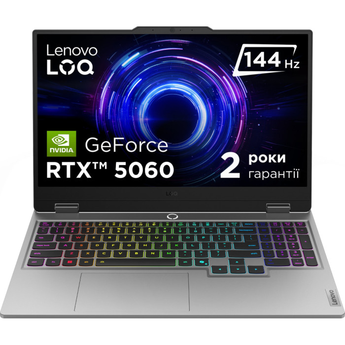 Ноутбук Lenovo LOQ 15IRX10 | 15.6" | Intel Core i7-13650HX (2.6 - 4.9 ГГц) | 32 ГБ | 1 ТБ | NVIDIA GeForce RTX 5060 Ноутбук Lenovo LOQ 15IRX10 | 15.6" | Intel Core i7-13650HX (2.6 - 4.9 ГГц) | 32 ГБ | 1 ТБ | NVIDIA GeForce RTX 5060