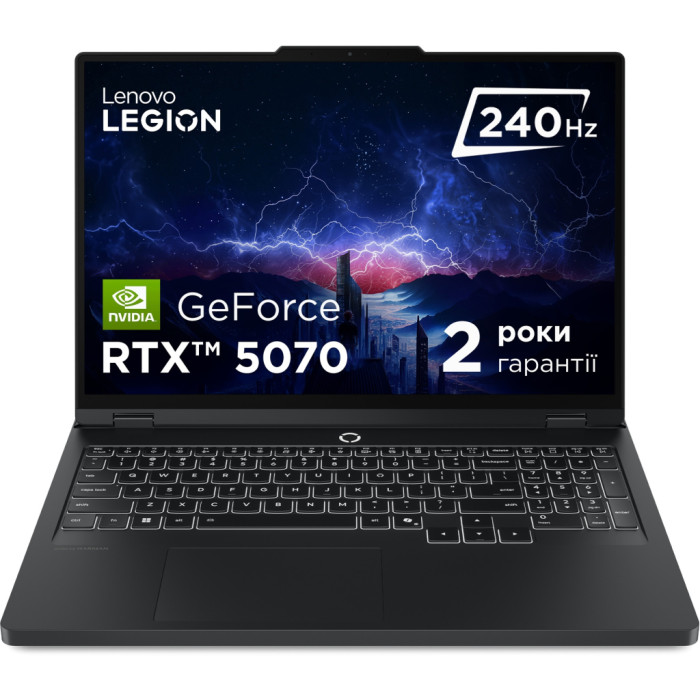 Ноутбук Lenovo Legion Pro 5 16IRX10 | 16" | Intel Core i9 14900HX (2.2 - 5.8 ГГц) | 32 ГБ | 1 ТБ | NVIDIA GeForce RTX 5070