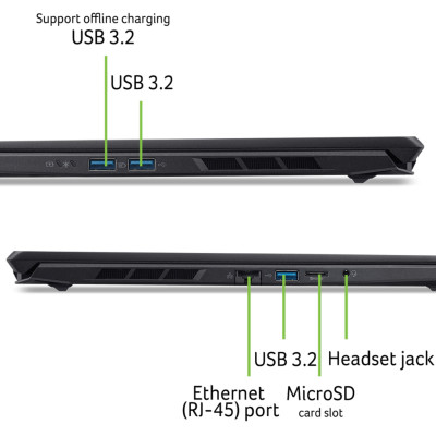 Ноутбук Acer Nitro V 16S ANV16S-71 | 16" | Intel Core 5 210H (1.6 - 4.8 ГГц) | 32 ГБ | 1 ТБ | NVIDIA GeForce RTX 5060