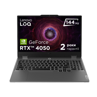 Ноутбук Lenovo LOQ 15ARP9 | 15.6" | AMD Ryzen 5 7235HS | 16 ГБ | 512 ГБ | NVIDIA GeForce RTX 4050