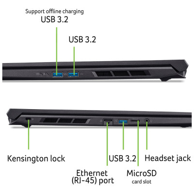 Ноутбук Acer Nitro V 16 ANV16-72-77DM | 16" | Intel Core 7 240H (1.8 - 5.2 Ггц) | 16 ГБ | 1 ТБ | NVIDIA GeForce RTX 5060