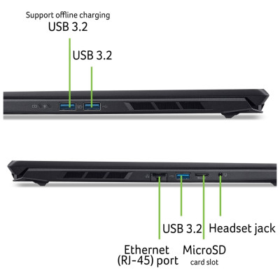 Ноутбук Acer Nitro V 16S ANV16S-71 | 16" | Intel Core 7 240H (1.8 - 5.2 Ггц) | 32 ГБ | 1 ТБ | NVIDIA GeForce RTX 5050