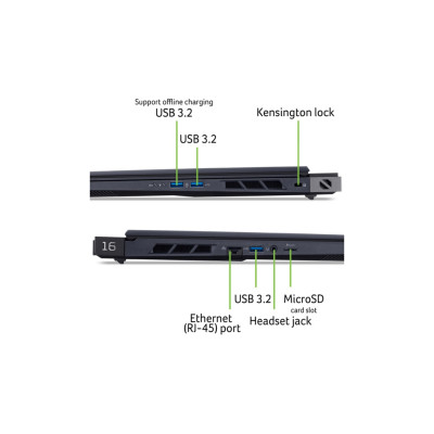 Ноутбук Acer Predator Helios 16 AI PH16-73-954X | 16" | Intel Core Ultra 9 275HX (2.1 - 5.4 ГГц) | 32 ГБ | 2 Тб | NVIDIA GeForce RTX 5090