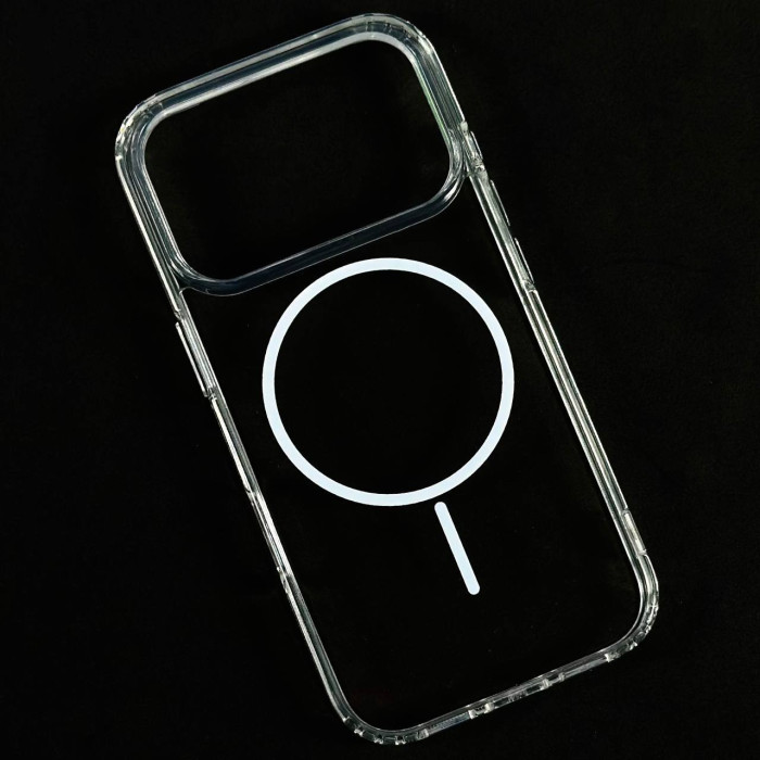 Накладка Transparent Thin Color Magnetic Box IPhone 17 Pro (Білий)