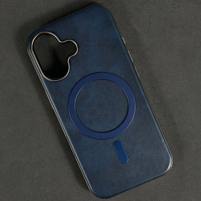 Накладка Leather Magnetic Case with Metal Frame IPhone 17 (3) Накладка Leather Magnetic Case with Metal Frame IPhone 17 (3)