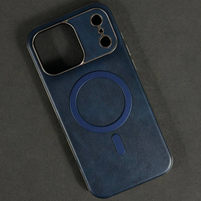 Накладка Leather Magnetic Case with Metal Frame IPhone 17 Pro (3)