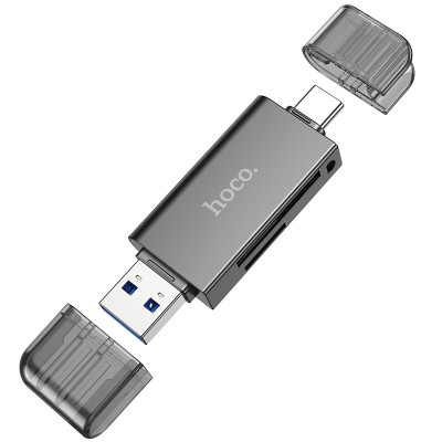 Card Reader Hoco HB39 USB/Type-C 3.0 high-speed (Сірий)