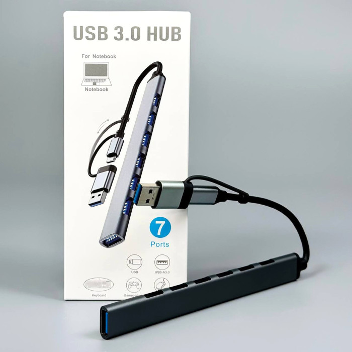 ХАБ USB HUB 7 Ports USB 3.0