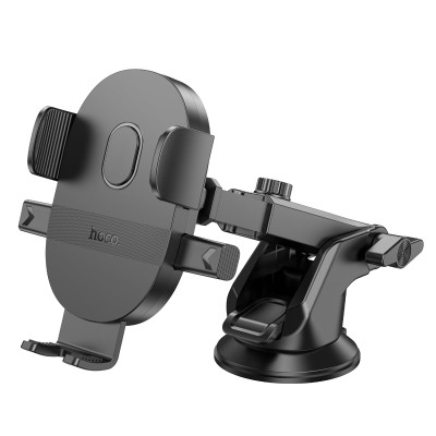 Holder Hoco H19 Mighty one-button (center console) (Чорний)
