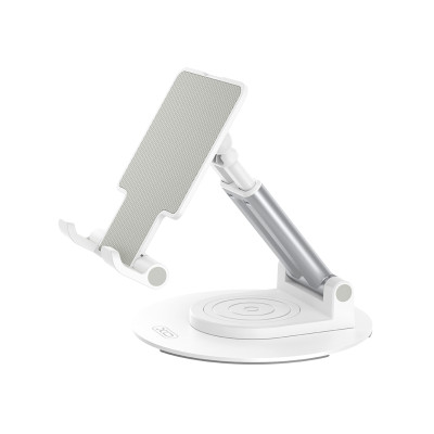Настільна підставка XO C139 Desktop 360° rotating metal (Білий)