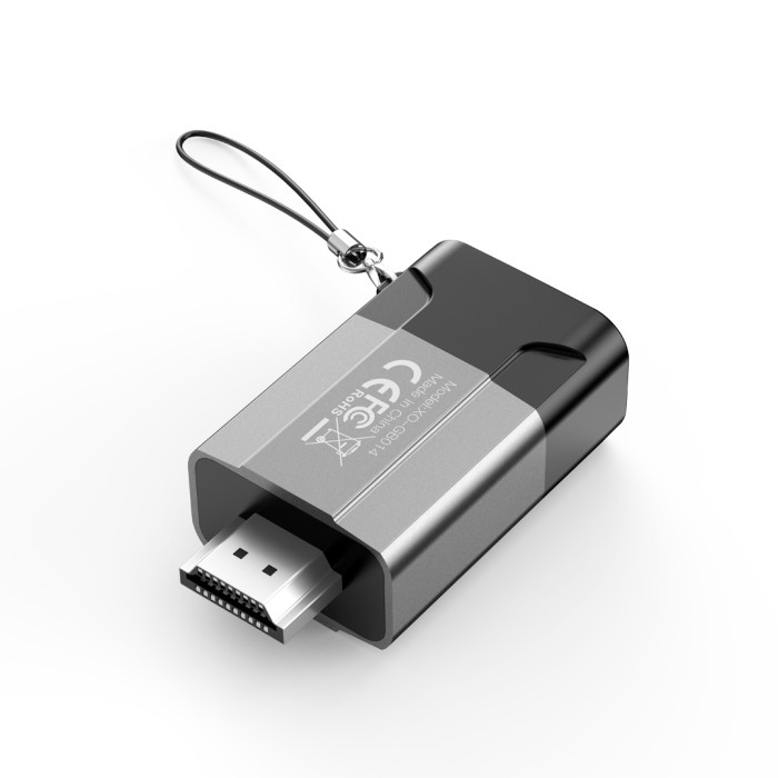 Перехідник XO GB014 HDMI to VGA female (Сірий) Перехідник XO GB014 HDMI to VGA female (Сірий)