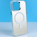 Накладка Magnetic Matte Color+Glossy Frame MagSafe IPhone 13 6.1 (1)