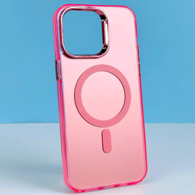 Накладка Magnetic Matte Color+Glossy Frame MagSafe IPhone 15 Pro Max 6.7 (2)