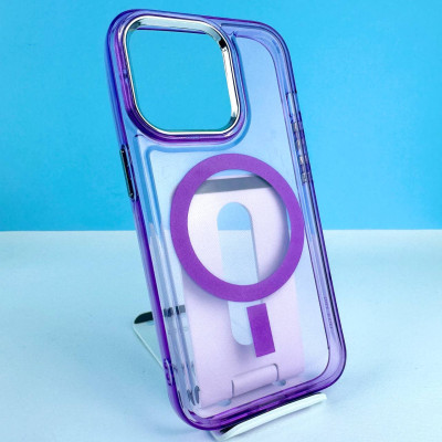 Накладка Silicone Colorful Case Silver Frame MagSafe IPhone 11 Pro Max 6.5 (3)