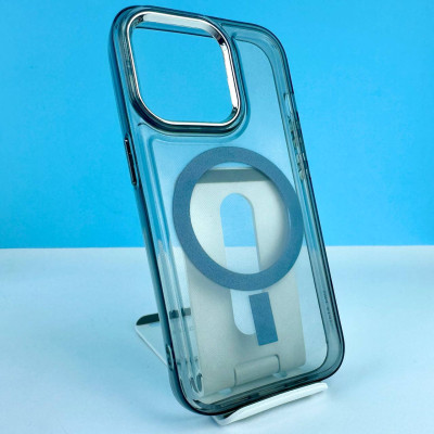 Накладка Silicone Colorful Case Silver Frame MagSafe IPhone 11 Pro Max 6.5 (6)