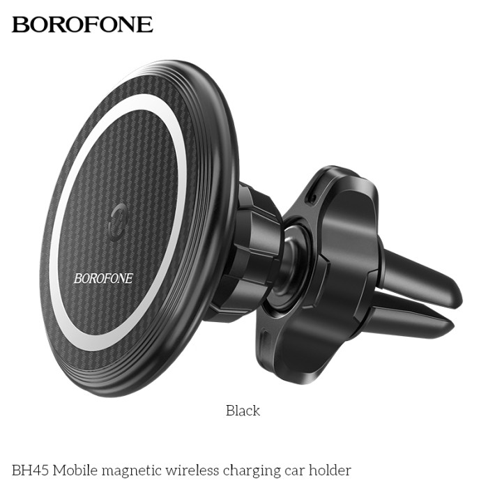 Holder Borofone BH45 Mobile з бездротовою зарядкою 5W/7.5W/10W/15W (Чорний) Holder Borofone BH45 Mobile з бездротовою зарядкою 5W/7.5W/10W/15W (Чорний)