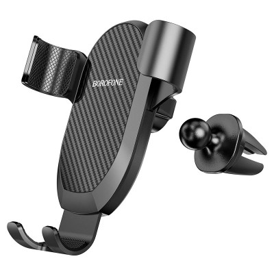 Holder Borofone BH48 Warrior Gravity air outlet (Чорний)
