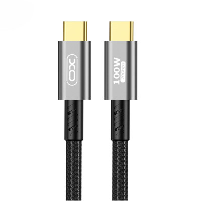 Кабель XO GB020 USB3.2 Transfer 20G / 4K@60HZ Type-C to Type-C 100W 1m (Сірий)