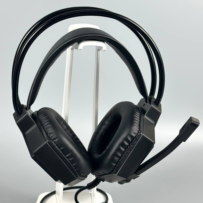 Навушники компютерні дротові Jedel GH-561з мікрофоном USB+3.5*2 (2m ) (Чорний)