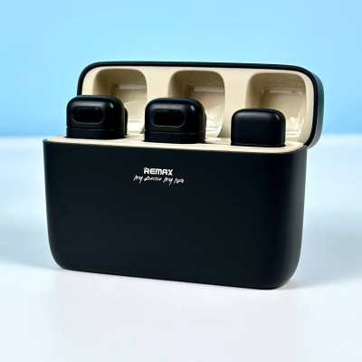 Мікрофон петличний Remax K15 Radio One-to-Two Lightning (Чорний)