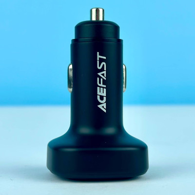Авто адаптер AceFast B3 66W USB+2Type-C (Чорний)