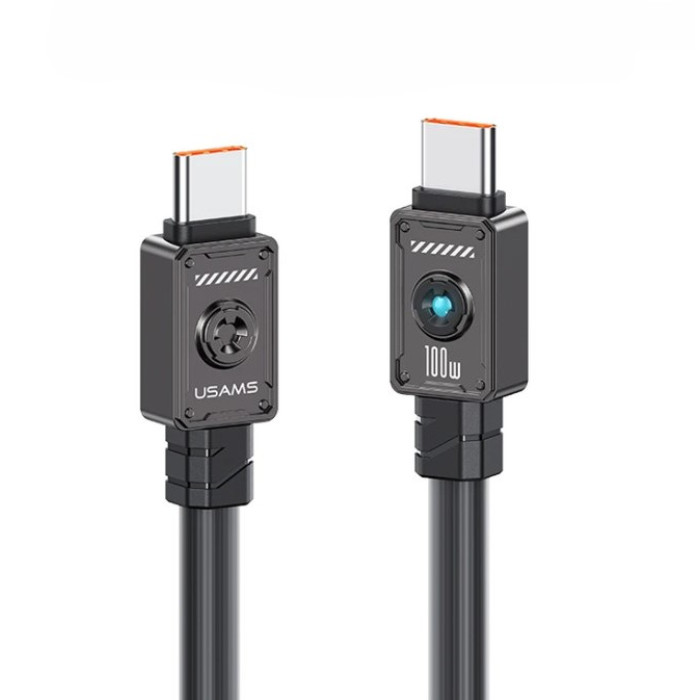 Кабель Type-C to Type-C Usams US-SJ684 100W 1.2m (Чорний) Кабель Type-C to Type-C Usams US-SJ684 100W 1.2m (Чорний)
