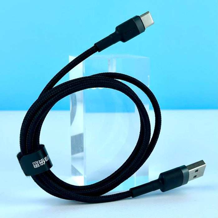 Data Кабель Type-C Baseus Cafule 3A 1m (Чорно-сірий)