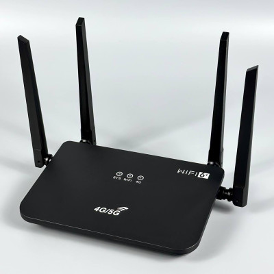 Wi-Fi роутер портативний CP107 4G/5G Wi-Fi 6+ 300Mbps (Чорний)