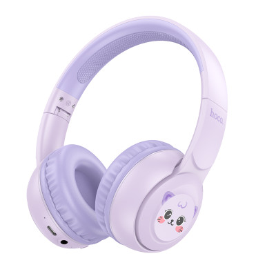 Навушники Hoco W60 Rhyme Childrens Bluetooth (Бузковий)