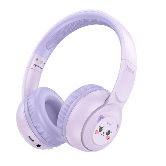 Навушники Hoco W60 Rhyme Childrens Bluetooth (Бузковий)